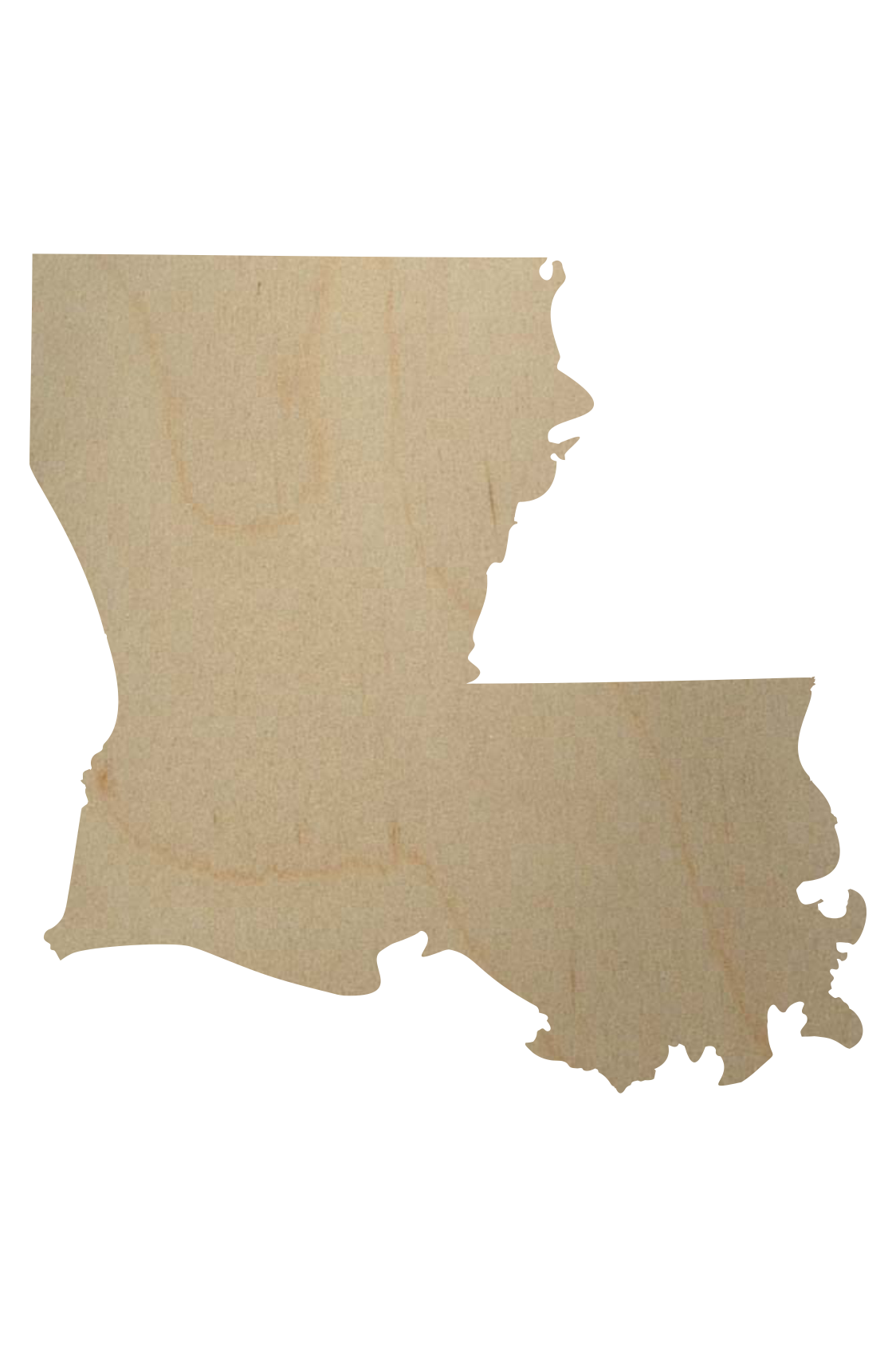 Louisiana State Wood Shape Cutout Louisiana Wood Cut Shape