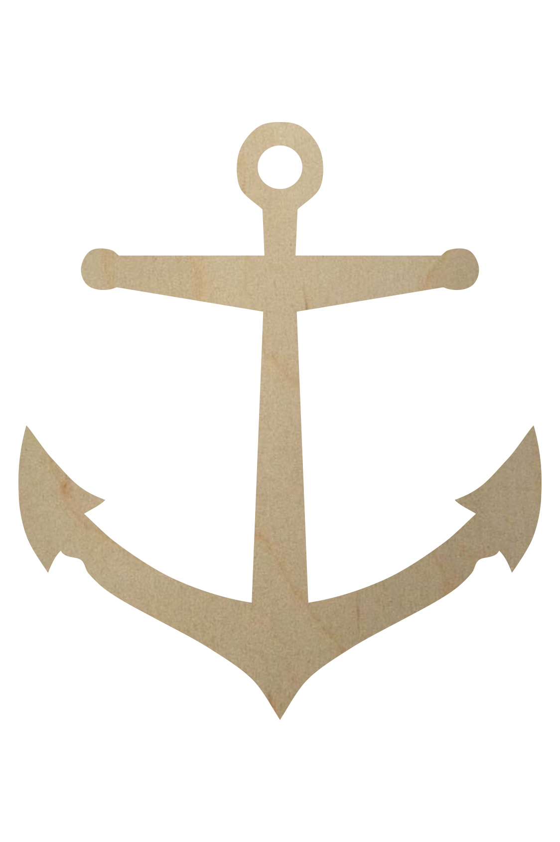 Anchor Wooden Shape Unfinished Anchors Anchor Wooden Cutout Shape