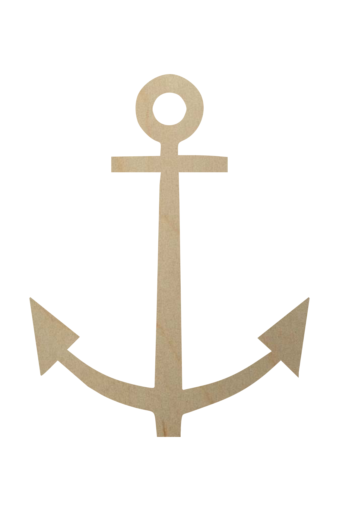 Wooden Anchor Shape Cutouts Wooden Anchor Cutout