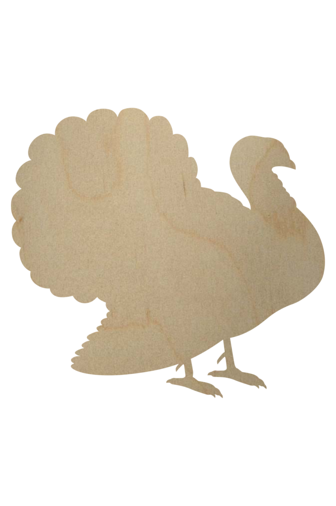 Wooden Turkey Cutout Wooden Turkey Shape